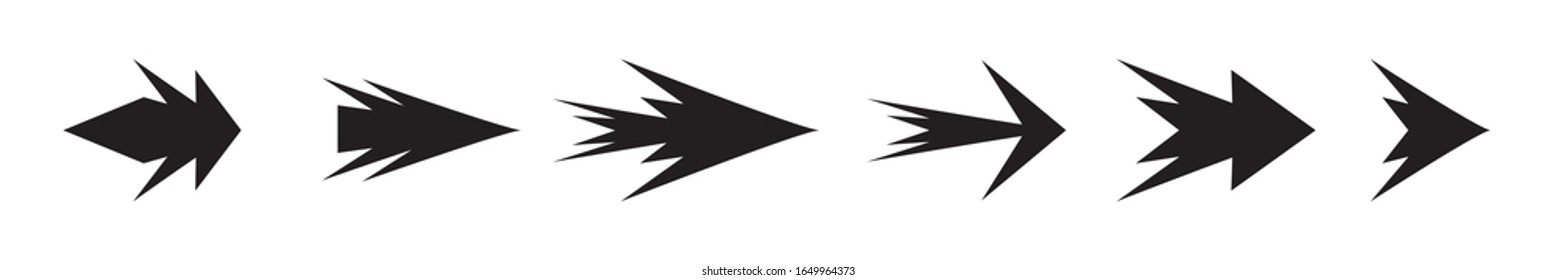 Set of black vector arrow.arrow vector illustration and colection.arrows vector icon