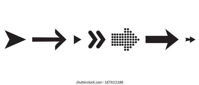 Set of black vector arrow.arrow vector illustration and colection.arrows vector icon.