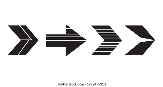 Set of black vector arrow.arrow vector illustration and colection.arrows vector icon.