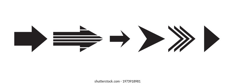 Set of black vector arrow.arrow vector illustration and colection.arrows vector icon.