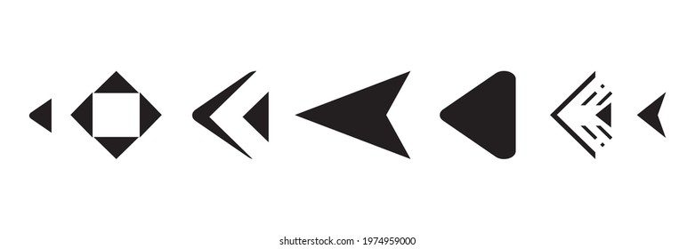 Set of black vector arrow.arrow vector illustration and colection.arrows vector icon.