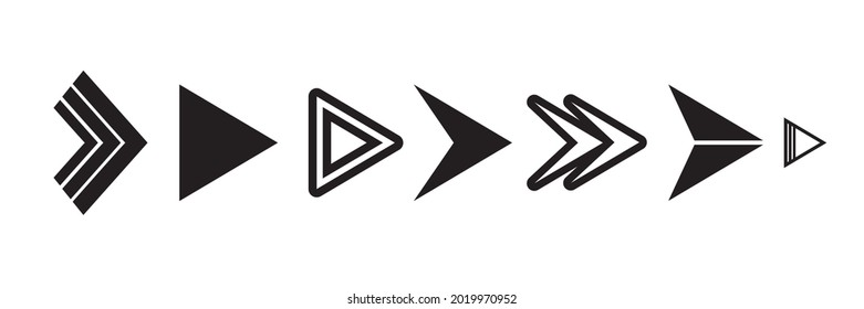 Set of black vector arrow.arrow vector illustration and colection.arrows vector icon.