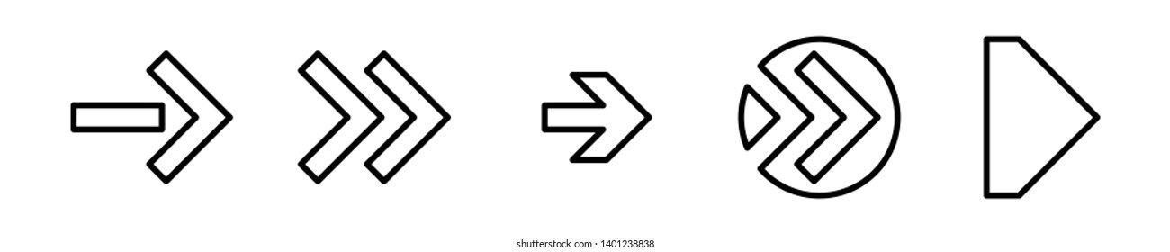 Set of black vector arrows. Arrow icon. Arrow vector icon. Arrow. Arrows vector collection