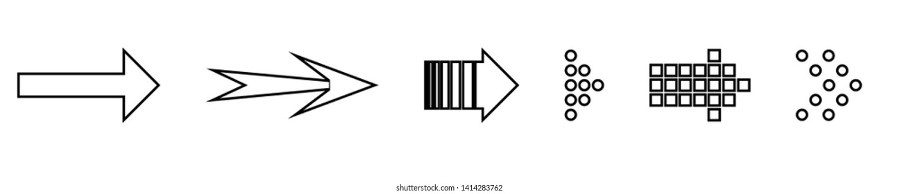 Set of black vector arrows. Arrow icon. Arrow vector icon. Arrow. Arrows vector collection. Vector illustration EPS10