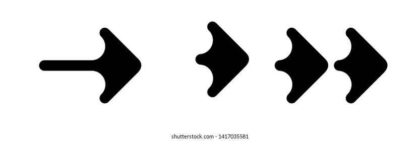 Set of black vector arrows. Arrow icon. Arrow vector icon. Arrow. Arrows vector collection