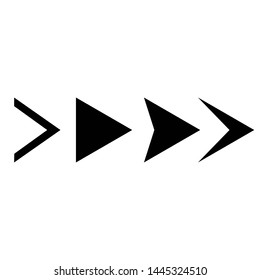 Set of black vector arrows. Arrow vector icon. Arrow icon.   