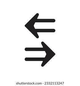 Conjunto de flechas vectoriales negras. Iconos vectores. Pasos 10