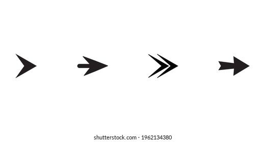 Set of black vector arrows, vector illustration collection of arrows vector icon.