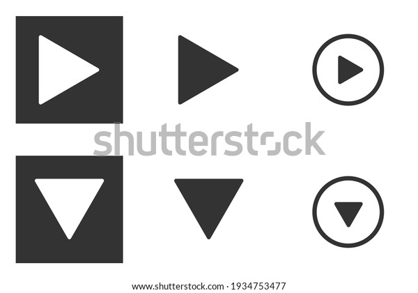 Set Black Vector Arrows Isolated On Stock Vector (Royalty Free ...