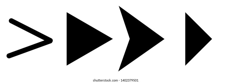 Set of black vector arrows on a white  background. Arrow icon. Arrow vector icon. Arrow. Arrows vector collection 