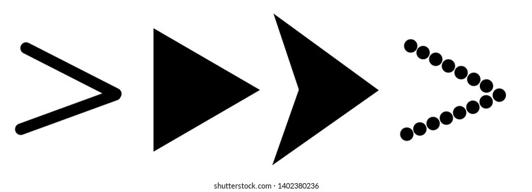 Set of black vector arrows on a white  background. Arrow icon. Arrow vector icon. Arrow. Arrows vector collection 