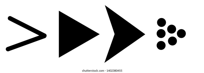 Set of black vector arrows on a white  background. Arrow icon. Arrow vector icon. Arrow. Arrows vector collection 