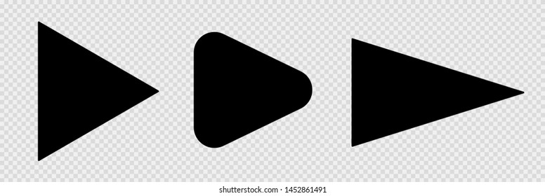 Set of black vector arrows on a transparent background. Arrow icon. Arrow vector icon. Arrow. Arrows vector collection 