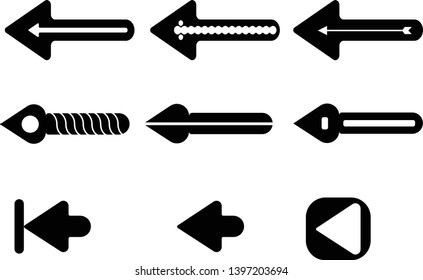 Set of black vector arrows,Arrow vector icon ,Arrow. Arrows vector collection EPS10