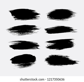 set of a black vector grunge background