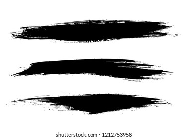 set of a black vector grunge backgrounds