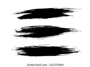 set of a black vector grunge backgrounds