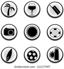 Set of black vector icons. EPS10