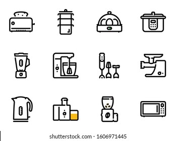 Set Black Vector Icons Isolated On Stock Vector (Royalty Free) 1146978218