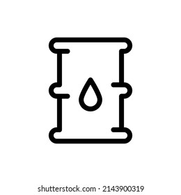 Set of black vector icons, isolated against white background. Flat illustration on a theme oil