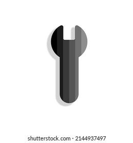 Satz von schwarzen Vektorsymbol, einzeln auf weißem Hintergrund. Flache Illustration auf einem Motivschlüssel