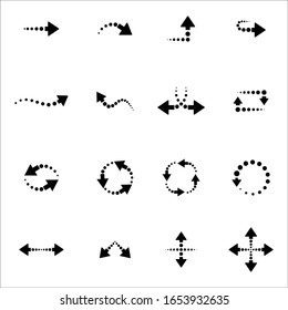 Set of black vector Line arrows. Arrow icon. Collection of concept arrows for web design, mobile apps.
Arrow vector collection. Arrow. Cursor. Modern simple arrows. Vector illustration