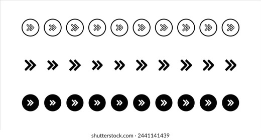 Set of black vectors arrows icons, Arrow icon, Arrow vector collection, Arrow cursor, Modern simple arrows, Vector illustration, Arrow vectors