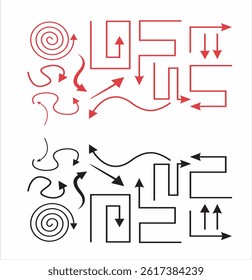 set of black and wheat BLACK ABSTRACTS AROW VECTOR FILE, Arrow icon. Cursor. Modern simple arrows