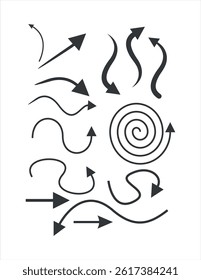 set of black and wheat BLACK ABSTRACTS AROW VECTOR FILE, Arrow icon. Cursor. Modern simple arrows