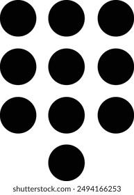 set of black and white buttons abstract pattern of circle