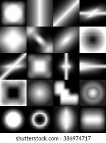 Set of black and white geometric ,abstract backgrounds . For brochures or posters for your business.