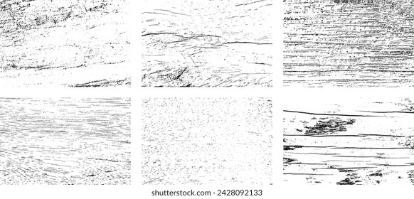 Set of Black and white grunge. Distress overlay texture. Surface dust and rough dirty wall background concept. Distress illustration simply place over object to create grunge effect. Vector EPS10.