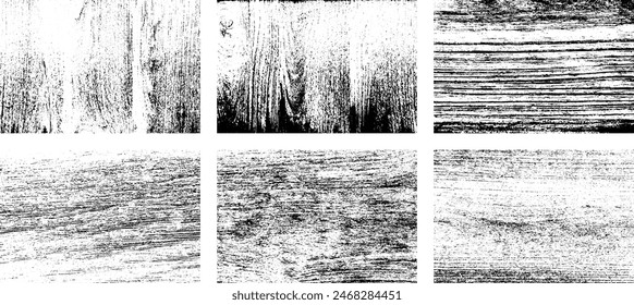 Set of Black and white grunge. Distress overlay texture. Surface dust and rough dirty wall background concept. Distress illustration simply place over object to create grunge effect. Vector EPS10.