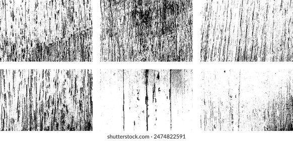 Set of Black and white grunge. Distress overlay texture. Surface dust and rough dirty wall background concept. Distress illustration simply place over object to create grunge effect. Vector EPS10.
