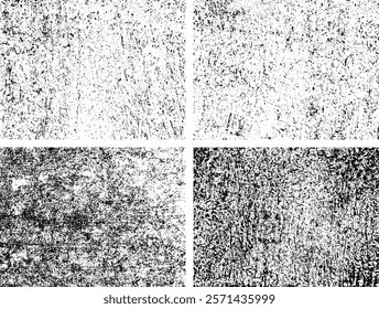 Set of Black and white grunge. Distress overlay texture. Surface dust and rough dirty wall background concept. Distress illustration simply place over object to create grunge effect. Vector EPS10.
