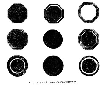 Set of Black and white grunge. Distress overlay texture. Surface dust and rough dirty wall background concept. Distress illustration simply place over object to create grunge effect. Vector EPS10.
