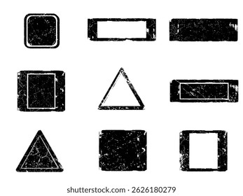 Set of Black and white grunge. Distress overlay texture. Surface dust and rough dirty wall background concept. Distress illustration simply place over object to create grunge effect. Vector EPS10.
