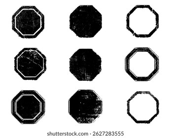 Set of Black and white grunge. Distress overlay texture. Surface dust and rough dirty wall background concept. Distress illustration simply place over object to create grunge effect. Vector EPS10.