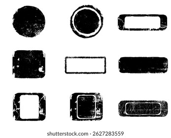 Set of Black and white grunge. Distress overlay texture. Surface dust and rough dirty wall background concept. Distress illustration simply place over object to create grunge effect. Vector EPS10.