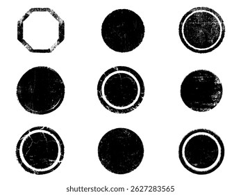 Set of Black and white grunge. Distress overlay texture. Surface dust and rough dirty wall background concept. Distress illustration simply place over object to create grunge effect. Vector EPS10.