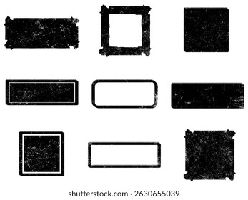 Set of Black and white grunge. Distress overlay texture. Surface dust and rough dirty wall background concept. Distress illustration simply place over object to create grunge effect. Vector EPS10.
