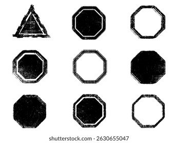 Ensemble de Grunge noir et blanc. Texture de recouvrement de détresse. Poussière de surface et arrière-plan mural brut sale concept. Illustration de détresse simplement placer sur l'objet pour créer un effet grunge. Image vectorielle EPS10.
