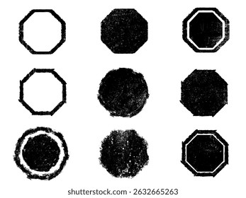Set of Black and white grunge. Distress overlay texture. Surface dust and rough dirty wall background concept. Distress illustration simply place over object to create grunge effect. Vector EPS10.