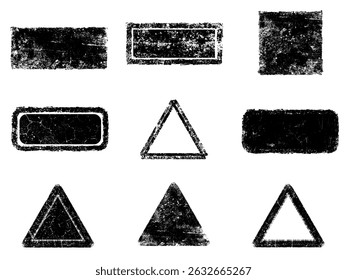 Set of Black and white grunge. Distress overlay texture. Surface dust and rough dirty wall background concept. Distress illustration simply place over object to create grunge effect. Vector EPS10.