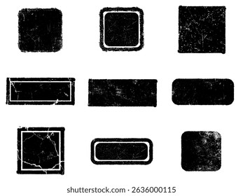 Set of Black and white grunge. Distress overlay texture. Surface dust and rough dirty wall background concept. Distress illustration simply place over object to create grunge effect. Vector EPS10.