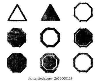 Set of Black and white grunge. Distress overlay texture. Surface dust and rough dirty wall background concept. Distress illustration simply place over object to create grunge effect. Vector EPS10.