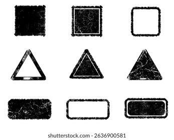 Set of Black and white grunge. Distress overlay texture. Surface dust and rough dirty wall background concept. Distress illustration simply place over object to create grunge effect. Vector EPS10.