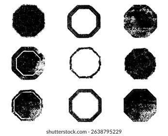 Set of Black and white grunge. Distress overlay texture. Surface dust and rough dirty wall background concept. Distress illustration simply place over object to create grunge effect. Vector EPS10.

