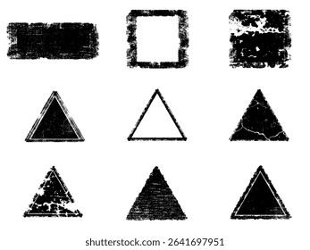Set of Black and white grunge. Distress overlay texture. Surface dust and rough dirty wall background concept. Distress illustration simply place over object to create grunge effect. Vector EPS10.
