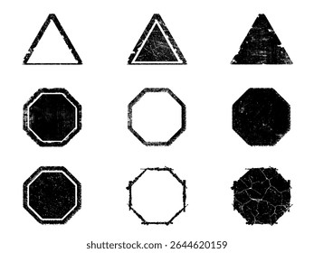 Ensemble de Grunge noir et blanc. Texture de recouvrement de détresse. Poussière de surface et arrière-plan mural brut sale concept. Illustration de détresse simplement placer sur l'objet pour créer un effet grunge. Image vectorielle EPS10.
